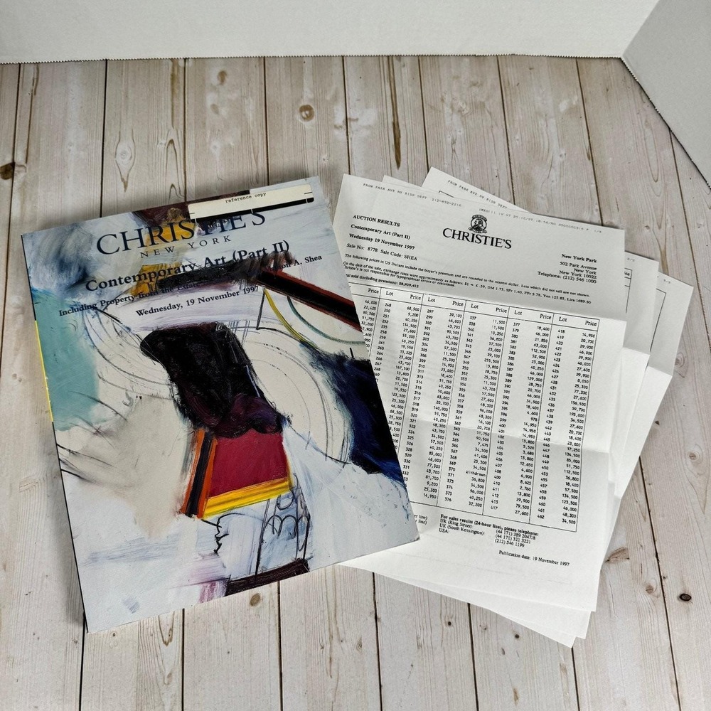 Christie's Contemporary Art Auction Catalog Part II 1997 Warhol Basquiat